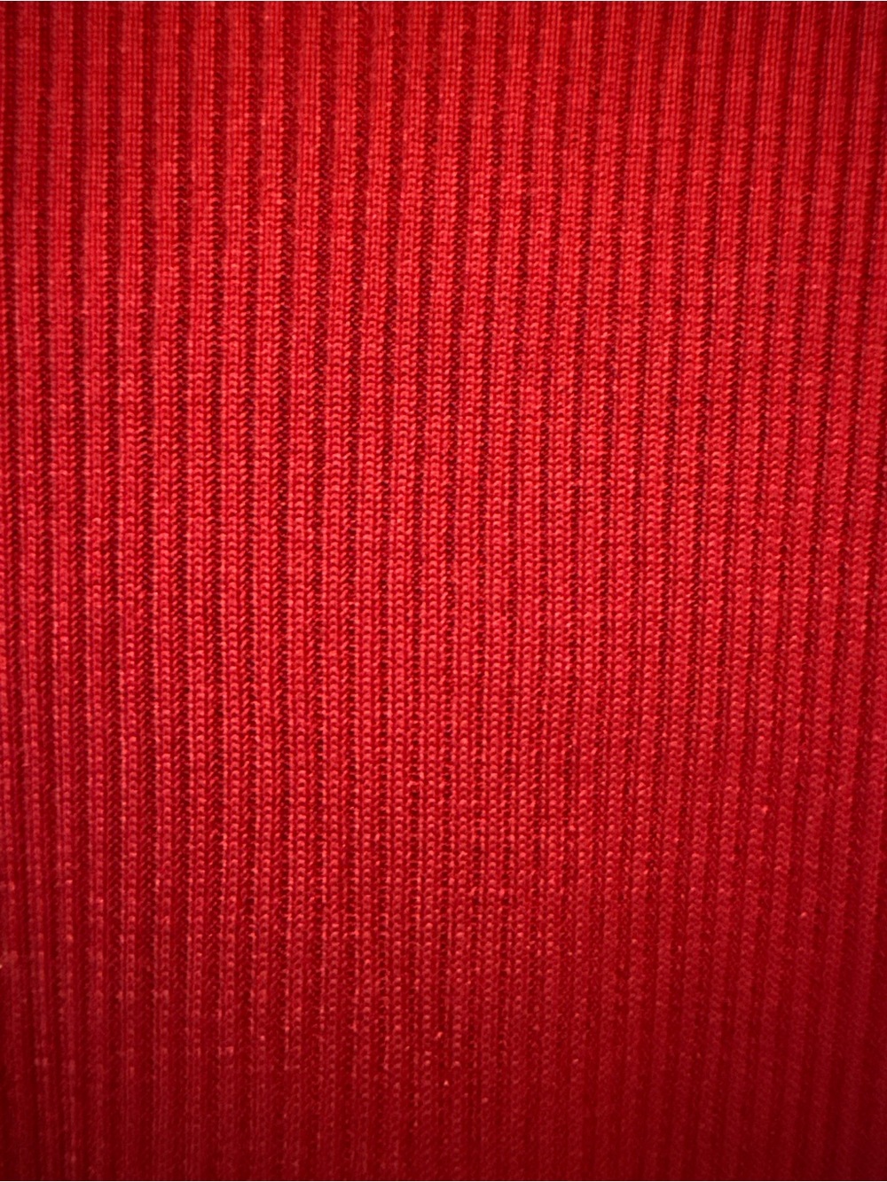Vintage Ann Taylor 100% Silk Ribbed Sweater Red Small Y2K Minimalist - Picture 4 of 5